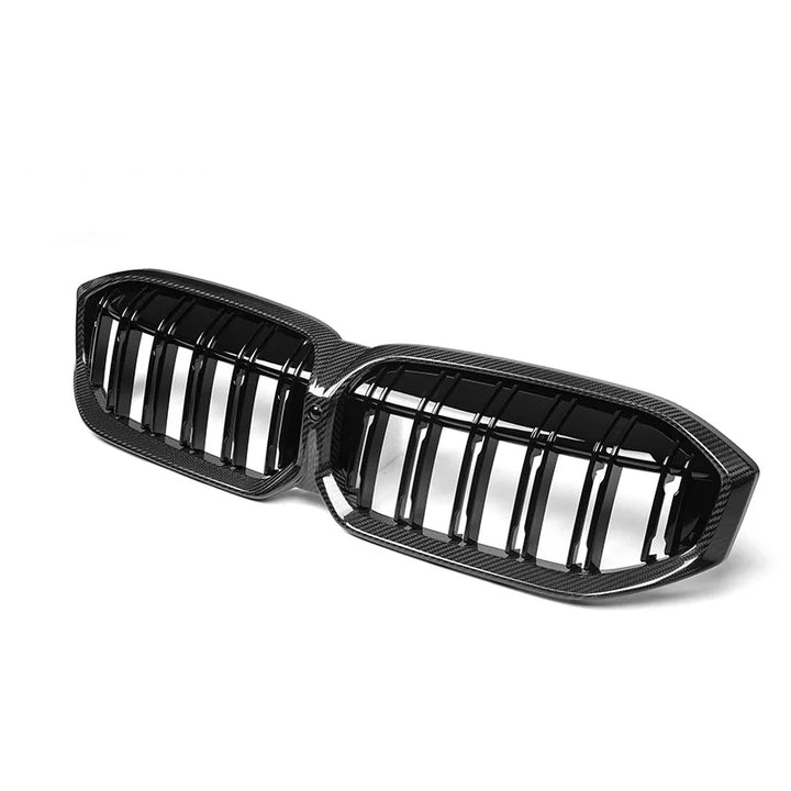 Genuine dry carbon fibre double slat kidney grille for BMW 3 Series G20 G21 LCI