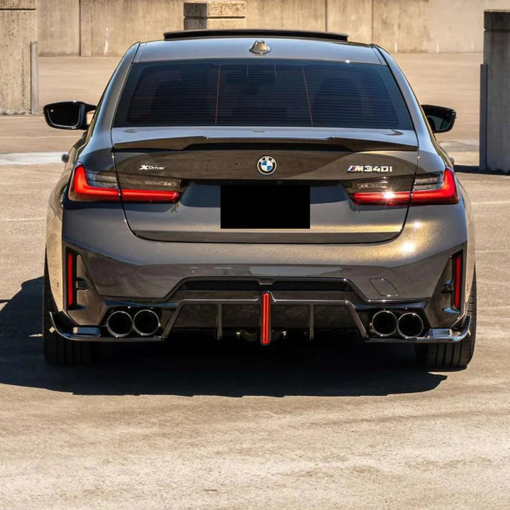 BMW M3 G80 dry carbon fibre spoiler V2 installed