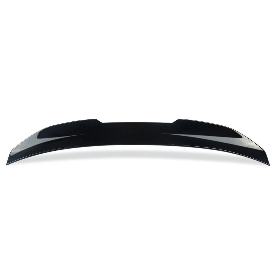 Gloss black rear spoiler V1 for BMW 3 Series G20 top view alternate shot