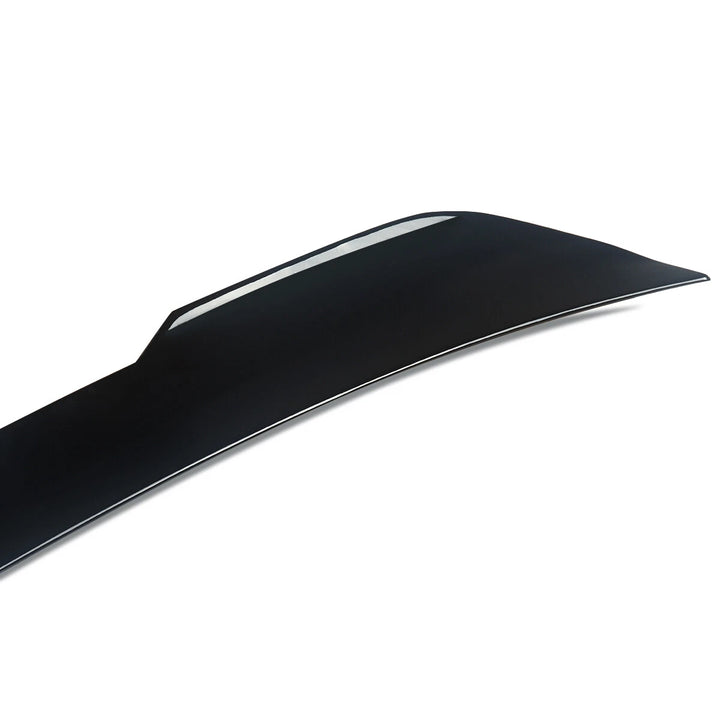 BMW M3 G80 gloss black rear spoiler V1 close-up