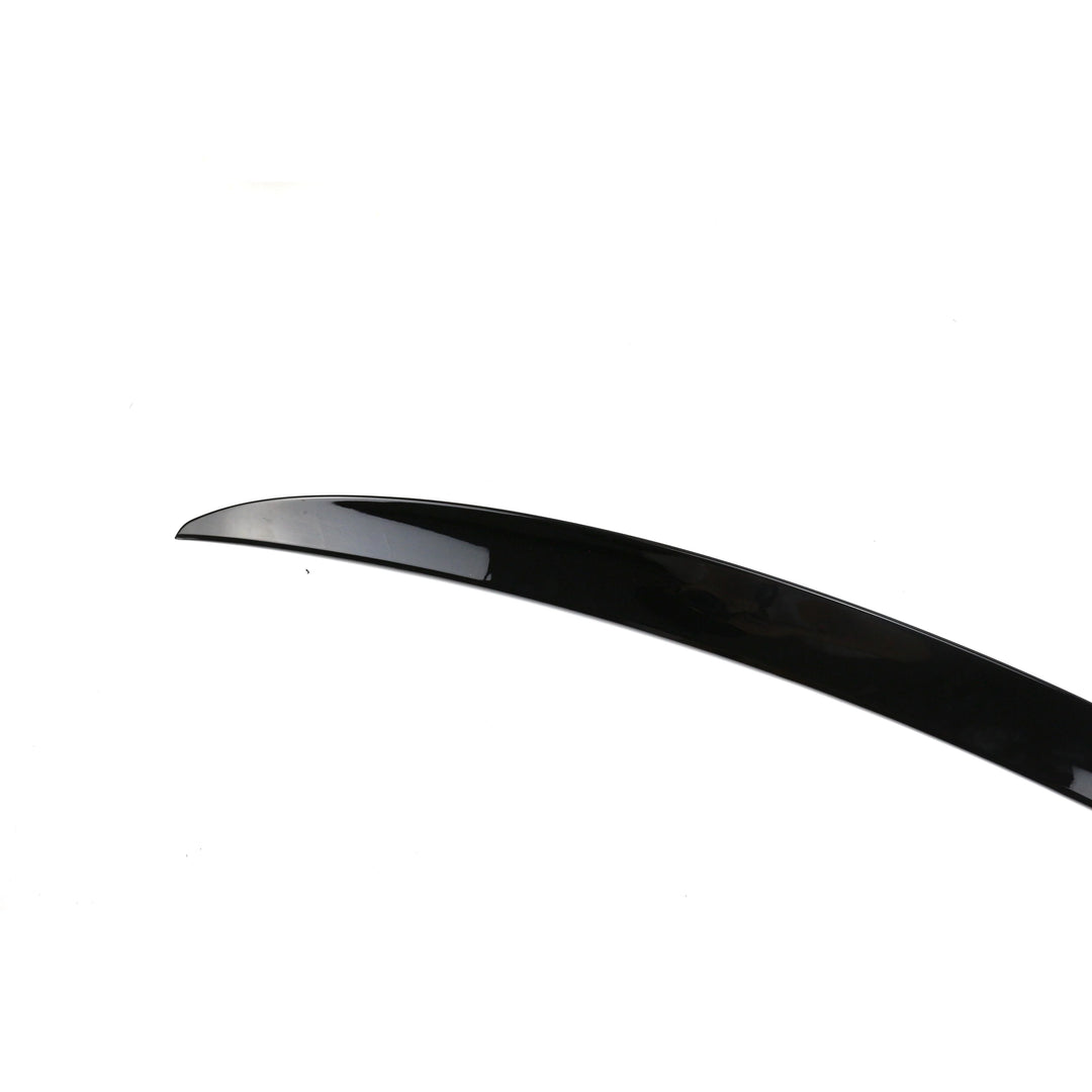 BMW G30 5 Series gloss black rear spoiler close up
