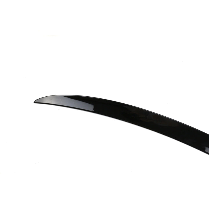 BMW G30 5 Series gloss black rear spoiler close up