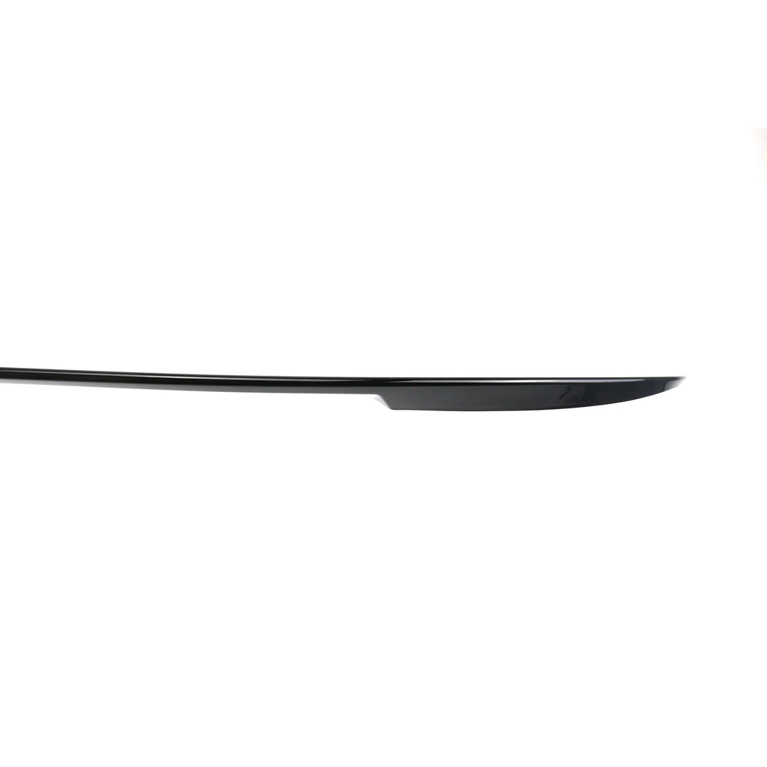 Gloss black ABS rear spoiler for BMW G30 5 Series front view