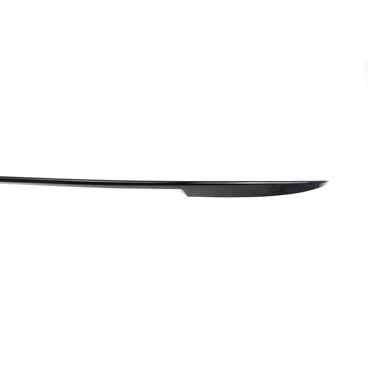 Gloss black ABS rear spoiler for BMW G30 5 Series front view