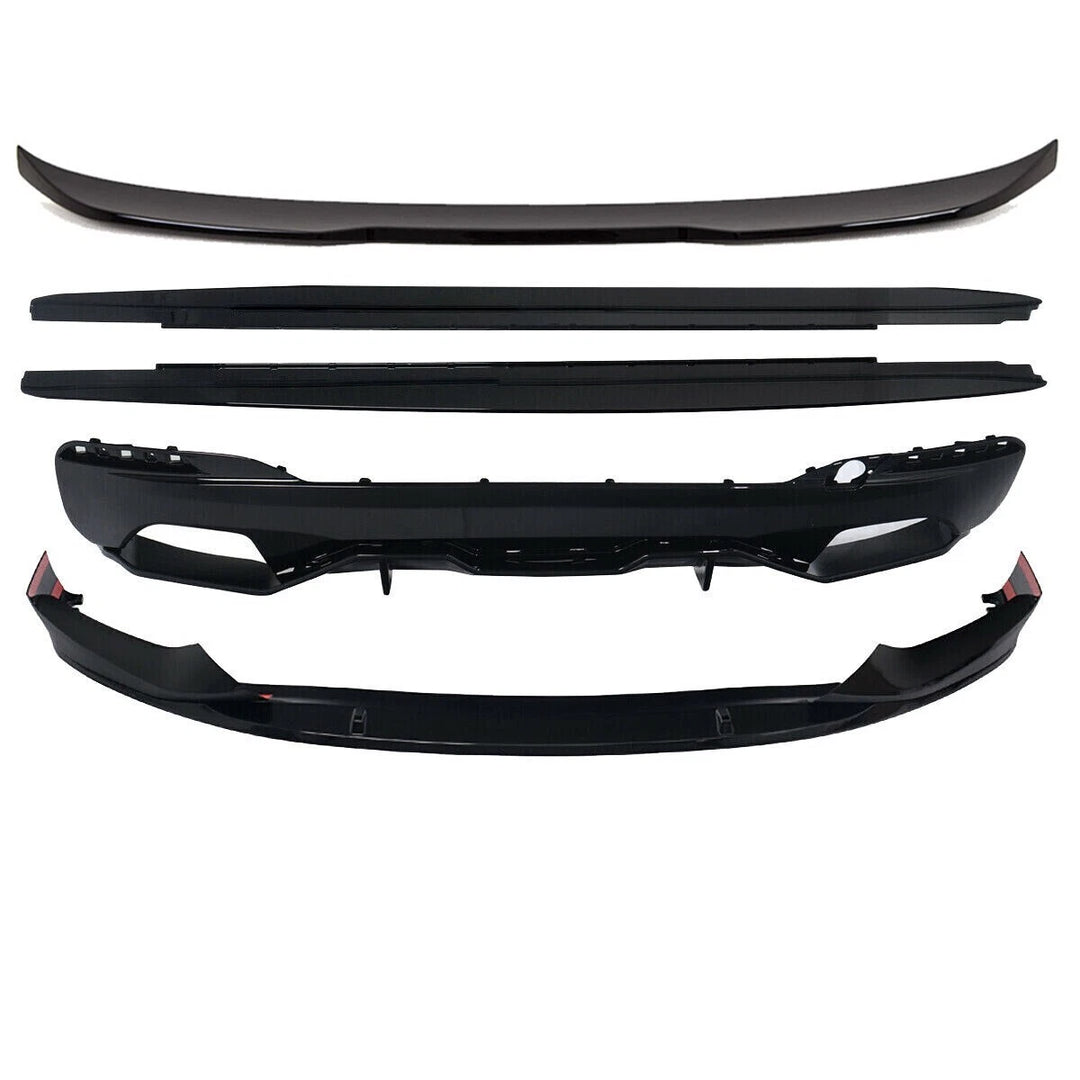 Gloss black body kit V2 for BMW G30 Pre-LCI