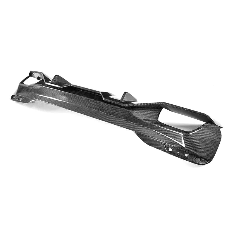 BMW G30 M Sport rear bumper carbon fibre detail
