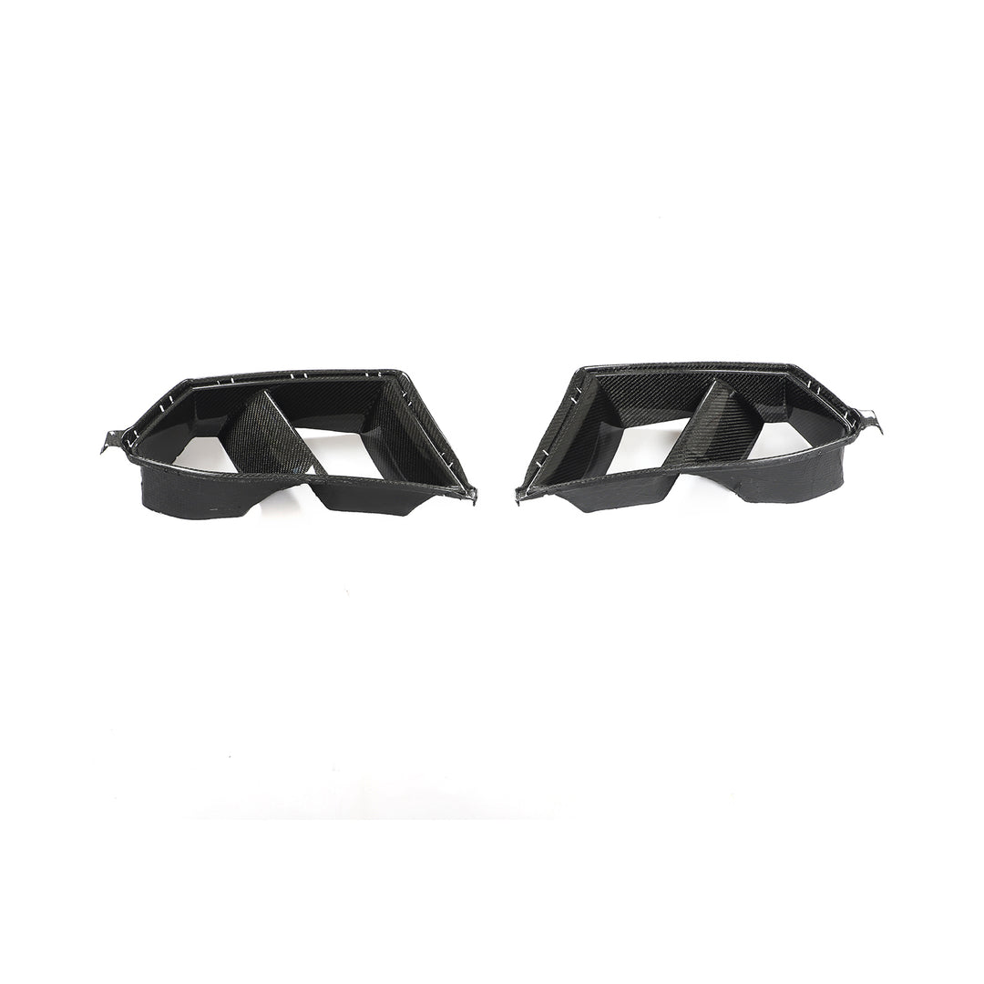 BMW M3 G80 M4 G82 dry carbon fibre bumper ducts pair