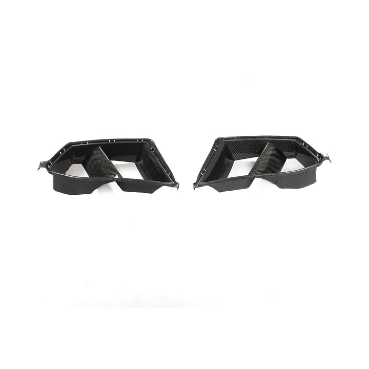 BMW M3 G80 M4 G82 dry carbon fibre bumper ducts pair
