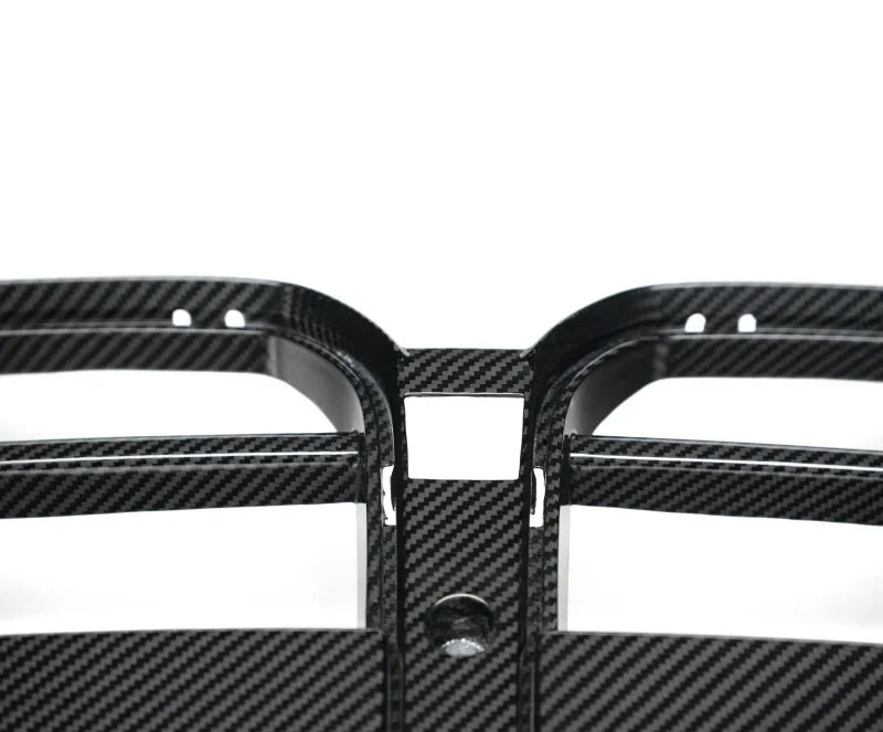 Dry carbon fibre kidney grille V2 for BMW G80 M3 deep-set slats