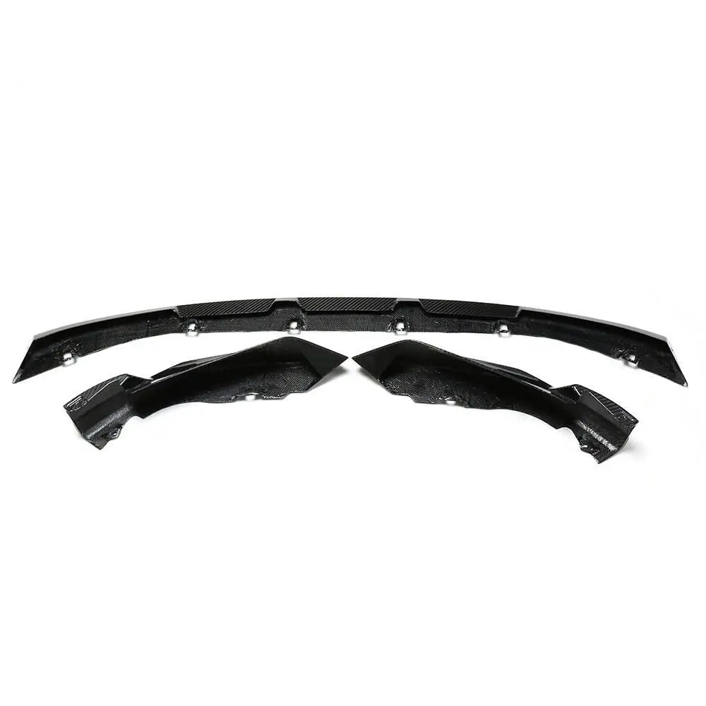 BMW M3 G81 Touring dry carbon fibre front splitter side profile