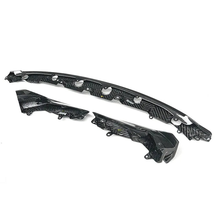 BMW M3 M4 G80 G82 dry carbon fibre front splitter V4 alternate shot