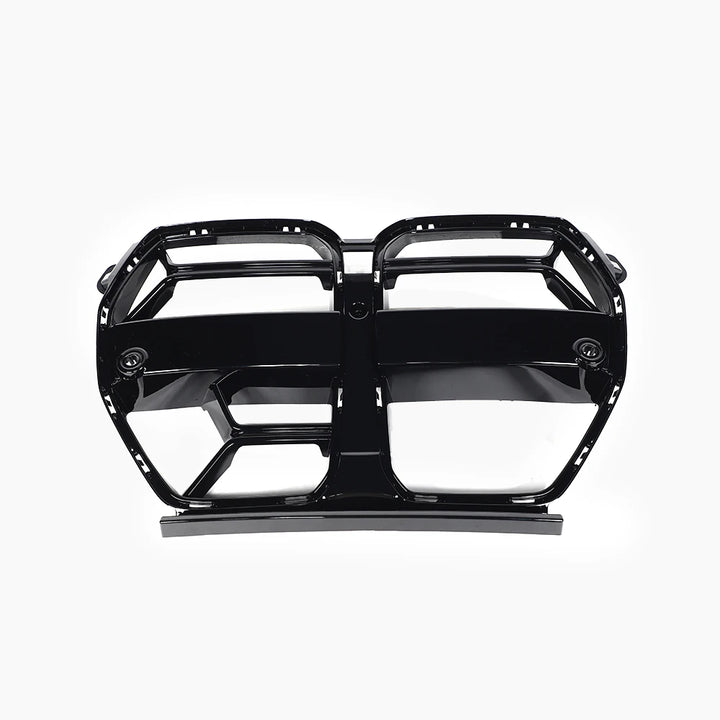 BMW M3 G80 M4 G82 gloss black kidney grilles V1 front view