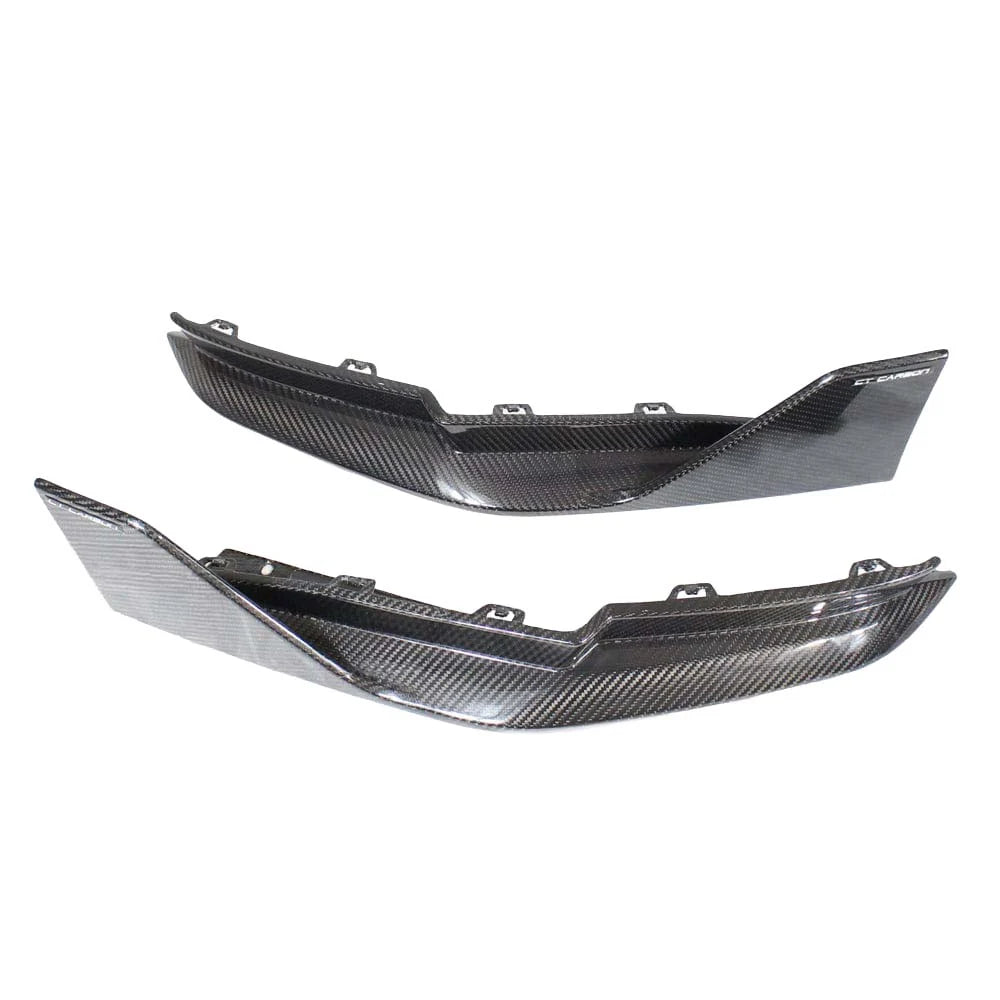BMW M3 G80 G81 dry carbon fibre rear bumper corners V1