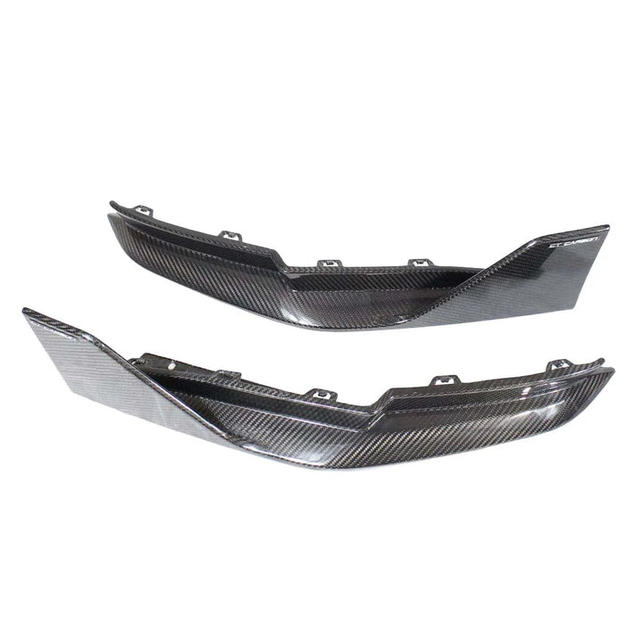 BMW M3 G80 G81 dry carbon fibre rear bumper corners V1