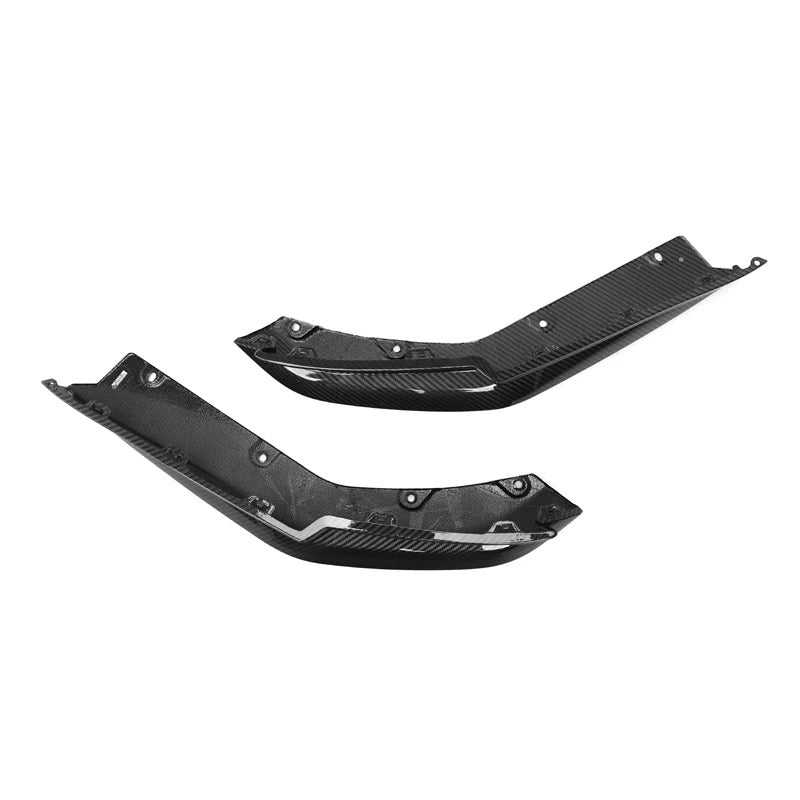 BMW M3 G80 G81 dry carbon fibre rear bumper corners V2 alternate shot