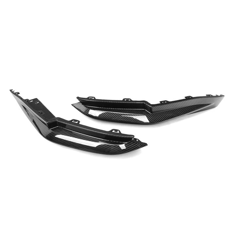 BMW M3 G80 G81 dry carbon fibre rear bumper corners V2