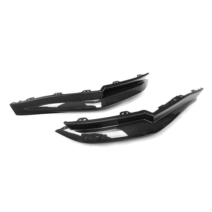 Genuine dry carbon fibre rear bumper corners V2 for BMW M3 G80 G81