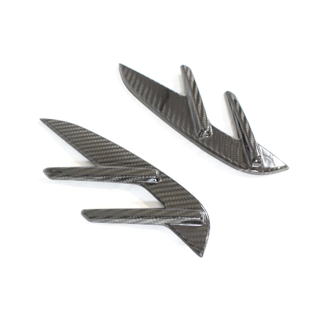 BMW M3 G80 G81 dry carbon fibre side fender trim V2 pair