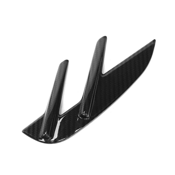 Dry carbon fibre fender trim V2 for BMW M3 G80 showing weave