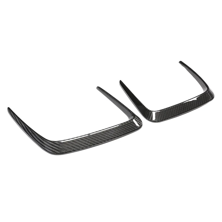 Dry carbon fibre bonnet trim for BMW M3 G80 showing weave