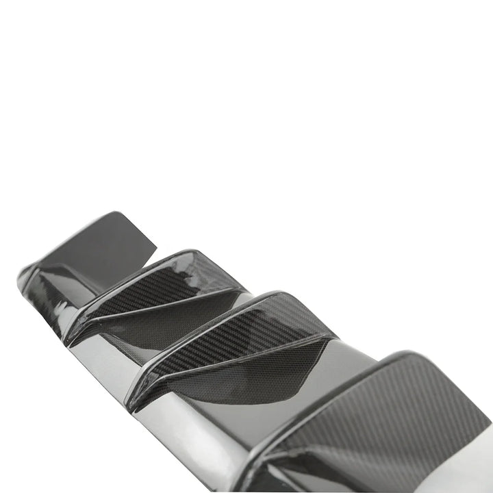 BMW M3 G81 Touring dry carbon fibre diffuser close-up