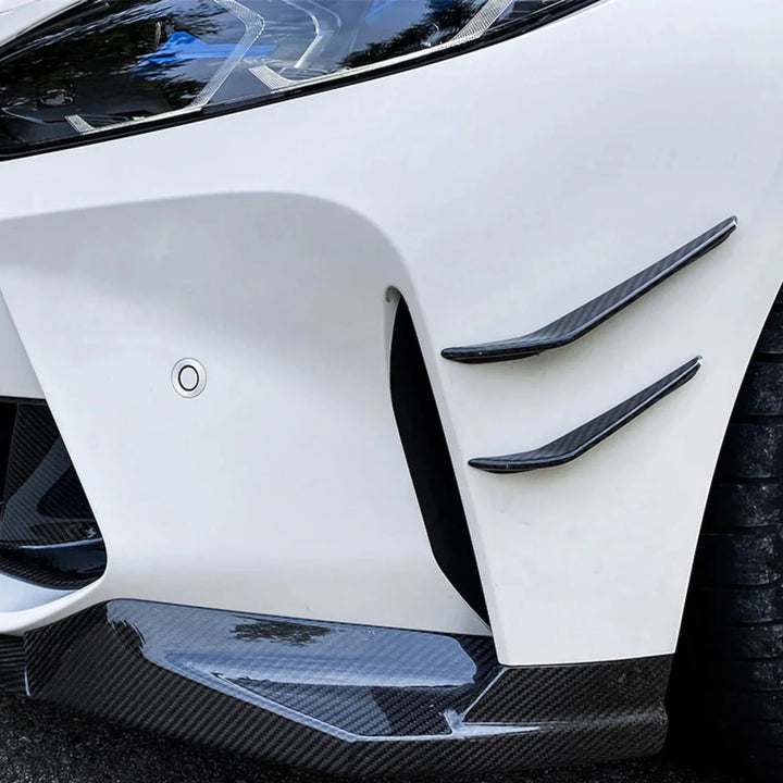 BMW M4 G82 front bumper canard installed