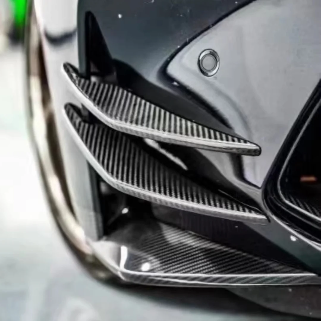 BMW M4 G82 front bumper canard V2 installed alternate shot