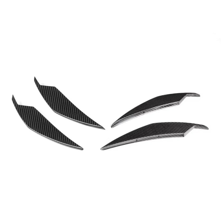 Genuine dry carbon fibre front bumper canards V2 for BMW M3 M4 G80 G82 G83