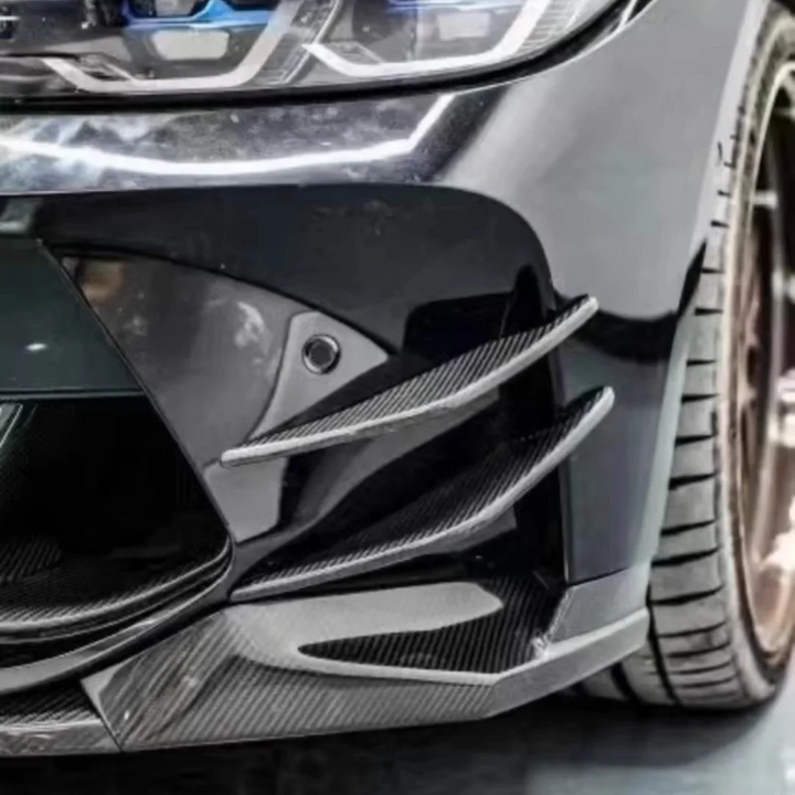 BMW M4 G82 front bumper canard V2 installed