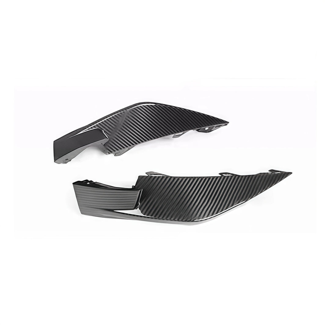 Genuine dry carbon fibre front bumper corner replacements for BMW M3 M4 G80 G82 G83