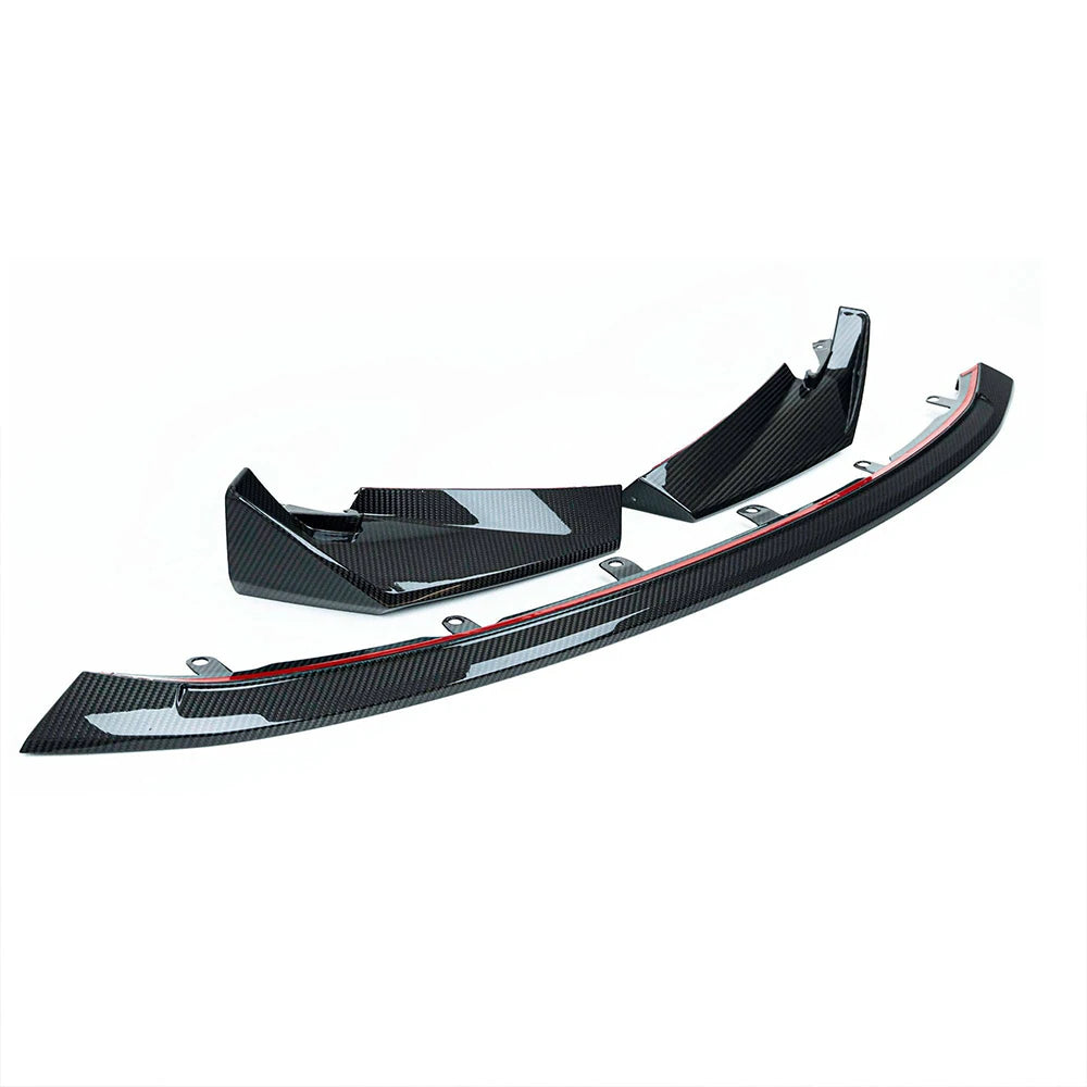BMW M3 G81 Touring dry carbon fibre splitter V2 close-up