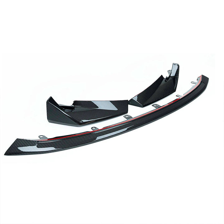 BMW M3 G81 Touring dry carbon fibre splitter V2 close-up