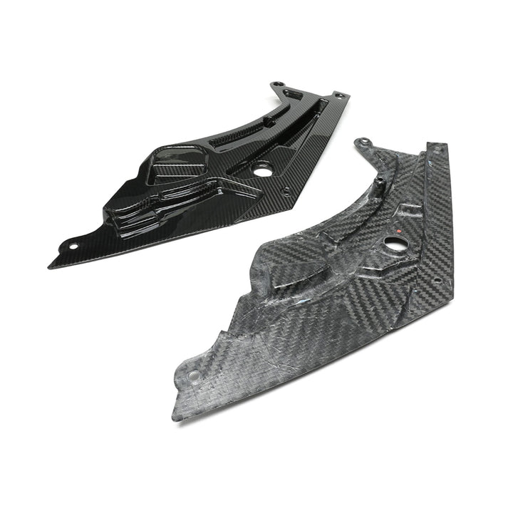 BMW M3 G81 dry carbon fibre headlight cover close-up