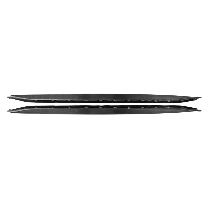 Dry carbon fibre side skirt V2 for BMW M3 G80 showing weave