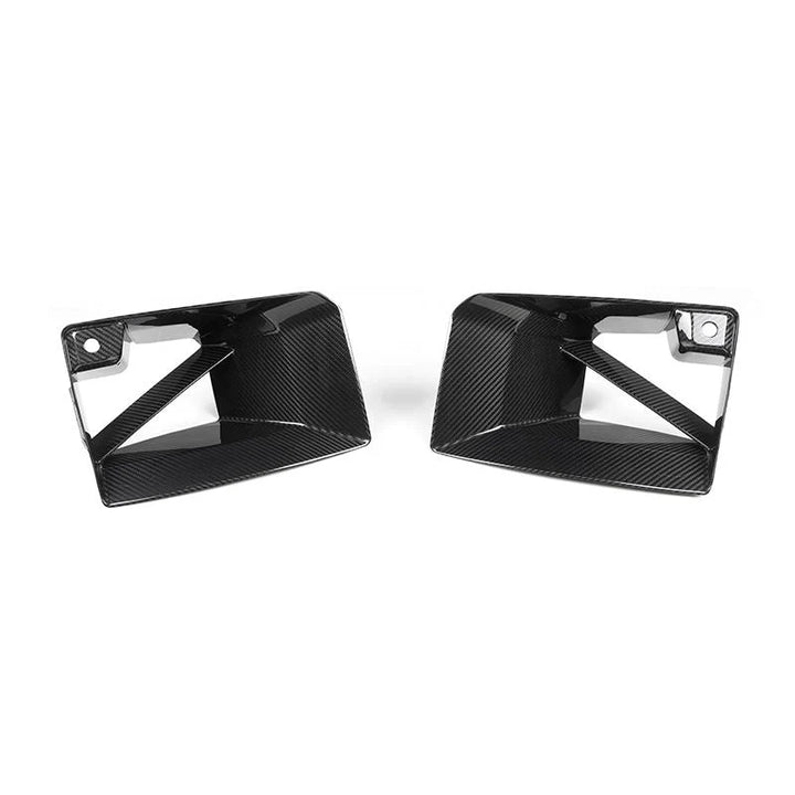 BMW M2 G87 dry carbon fibre front bumper ducts V1 alternate shot