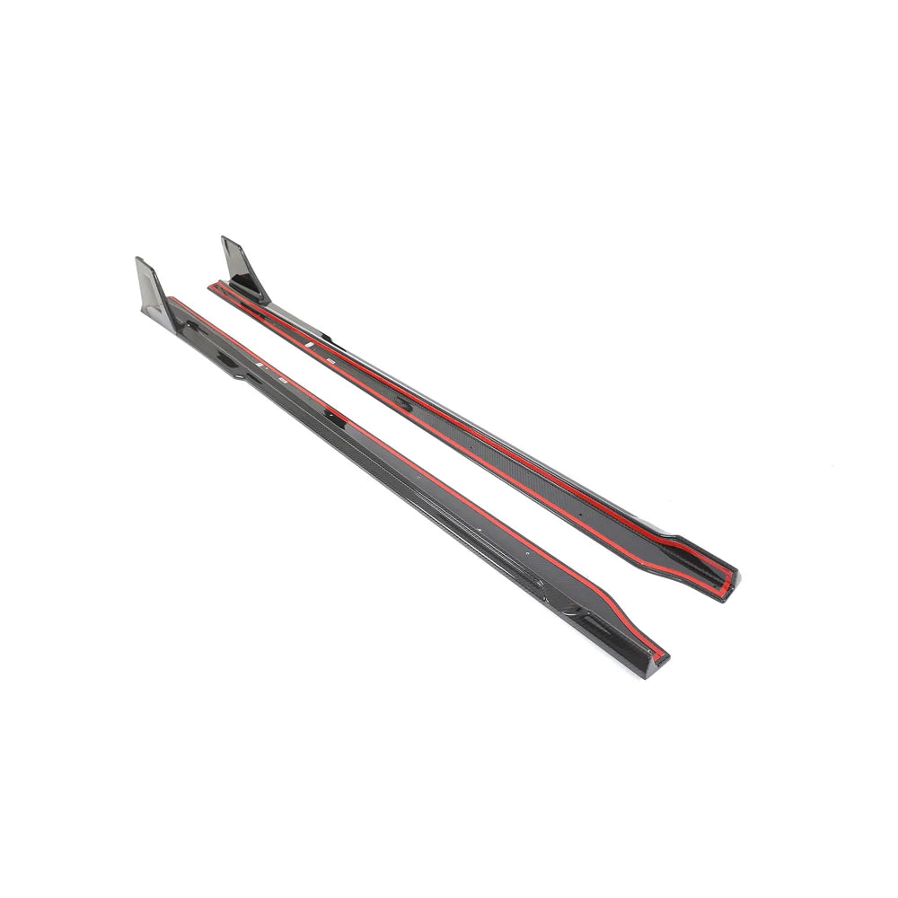 BMW M2 G87 dry carbon fibre side skirts V1 pair
