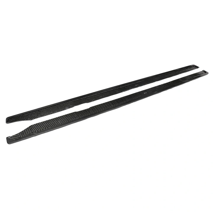 BMW M2 G87 dry carbon fibre side skirt V2 close-up