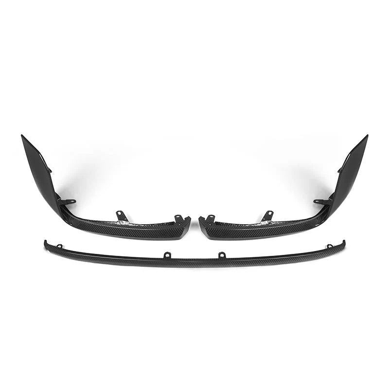 BMW M2 G87 dry carbon fibre front splitter V2 alternate shot