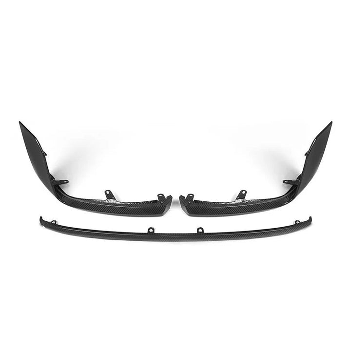 BMW M2 G87 dry carbon fibre front splitter V2 alternate shot