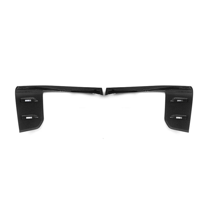 Dry carbon fibre front splitter V2 for BMW M2 G87 showing weave