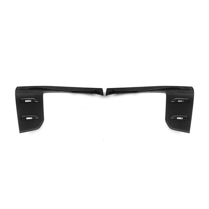 Dry carbon fibre front splitter V2 for BMW M2 G87 showing weave