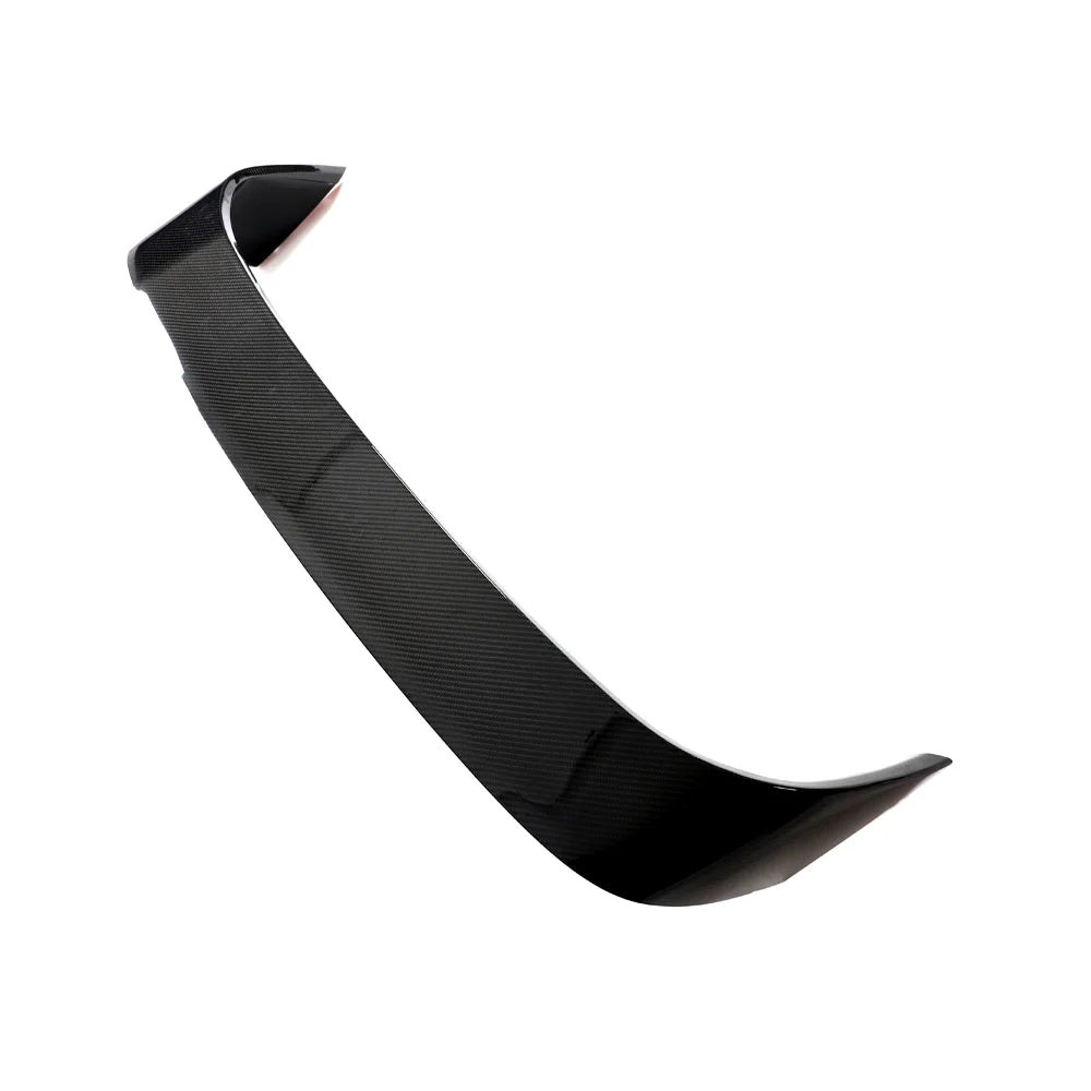 BMW M2 G87 dry carbon fibre wing top view on plain background