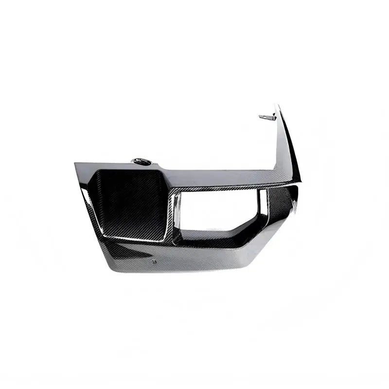 Dry carbon fibre rear diffuser V1 for BMW M5 G90 showing weave
