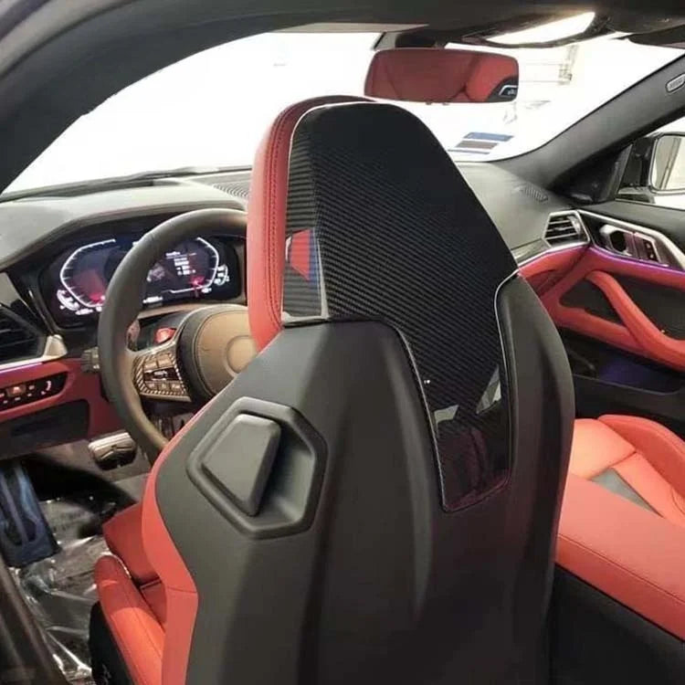 BMW X3M F97 seat back cover installed