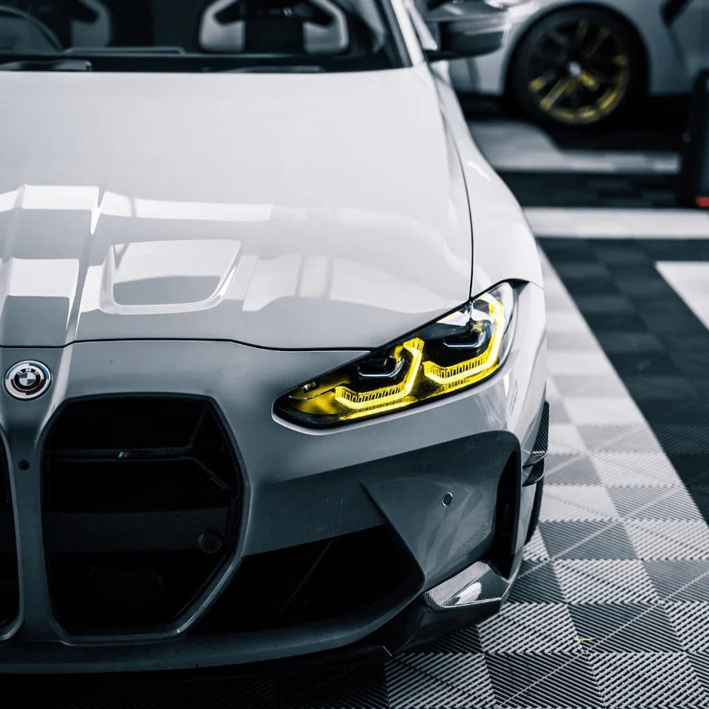 BMW i4 G26 yellow DRL headlight module replacement