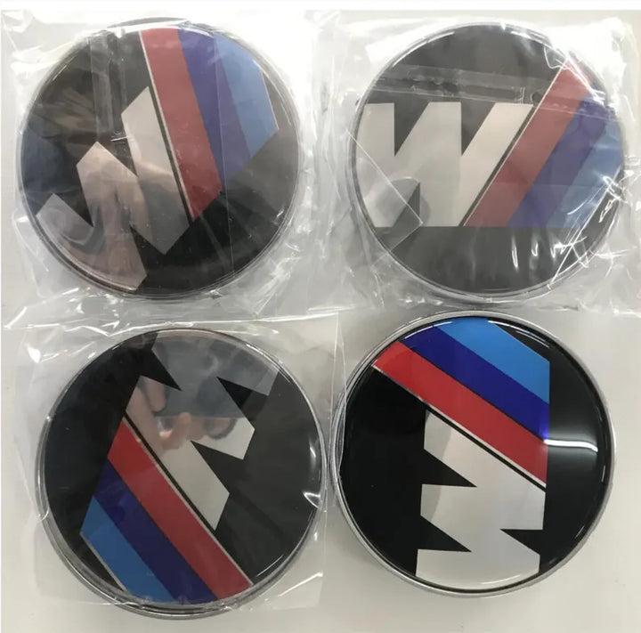 Set of 4 BMW M-Sport Wheel Centre Caps - 68mm or 56mm