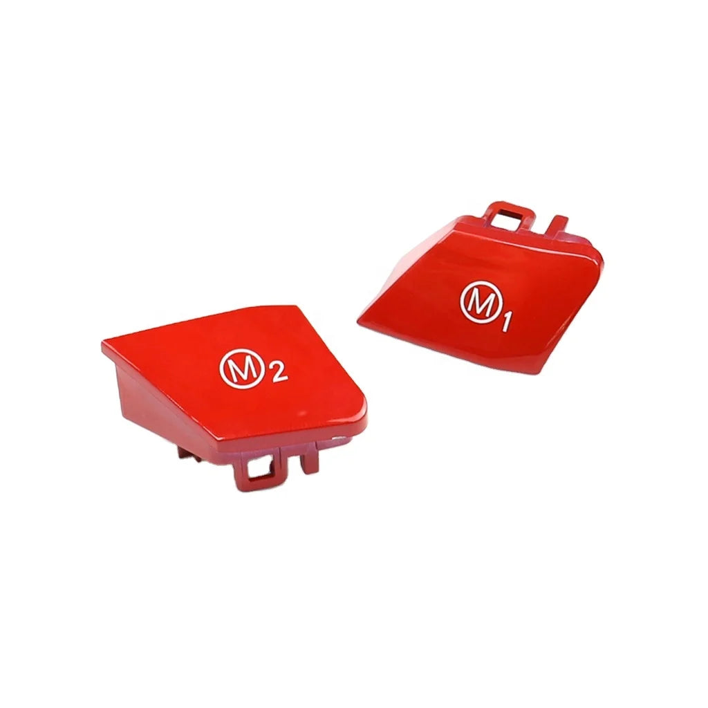 Red M1 M2 mode buttons for BMW M car steering wheel