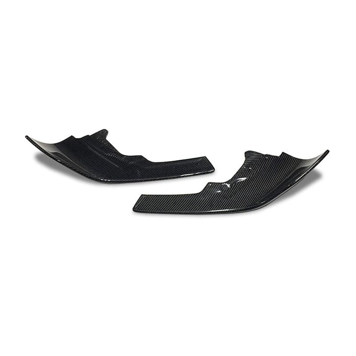 BMW M2 F87 V2 carbon fibre front splitter, front view