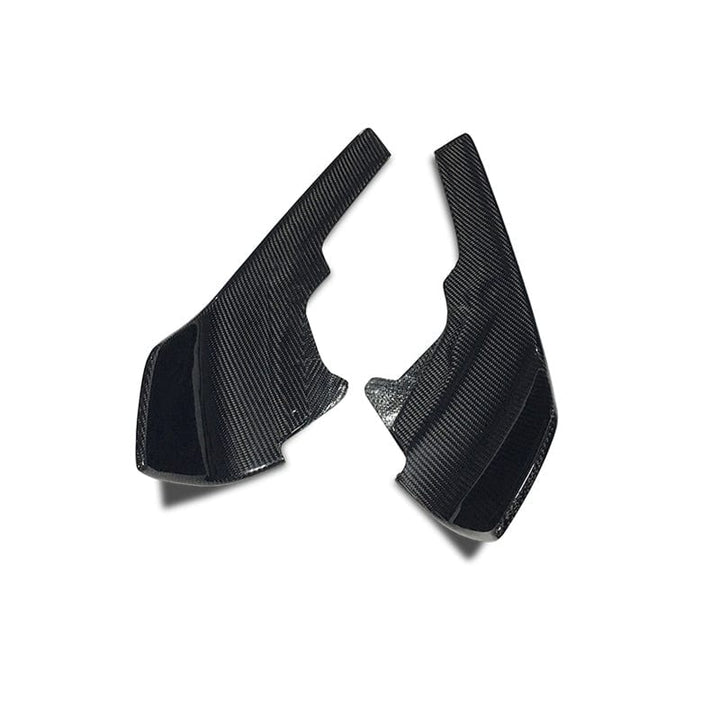BMW M2 F87 V2 carbon fibre front splitter, top view