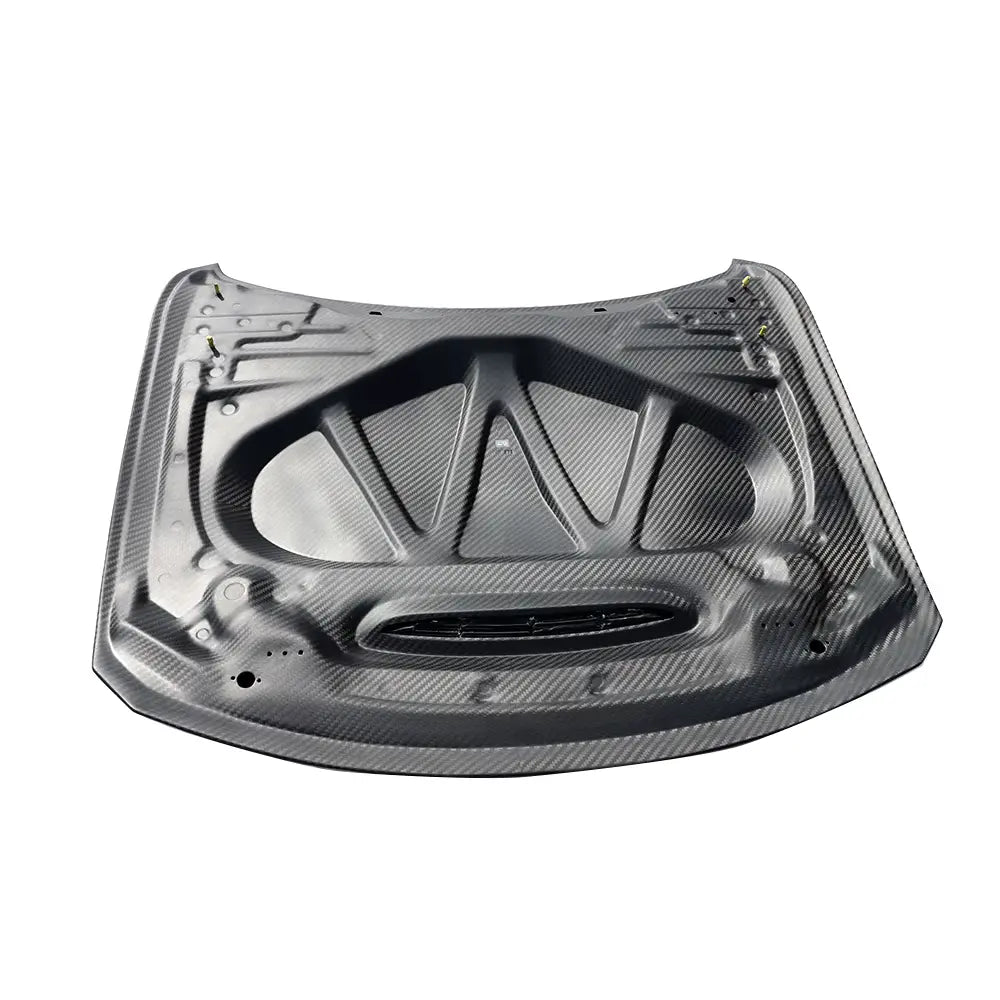 BMW M3 F80 dry carbon fibre bonnet showing double-sided finish